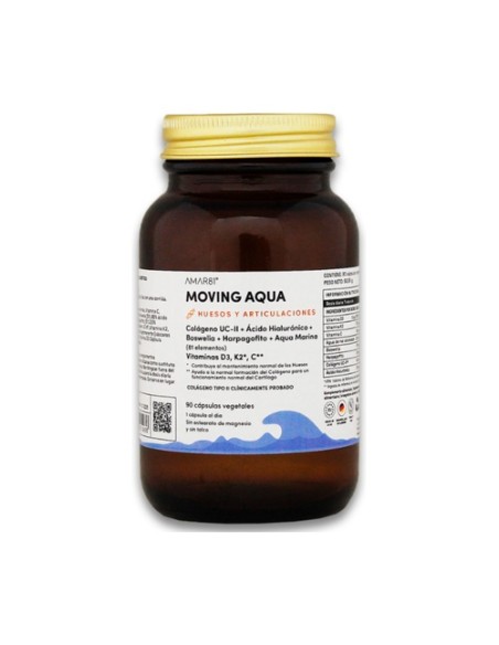 Moving Aqua (huesos y articulaciones) 90 cápsulas vegetales de 605mg Amar81