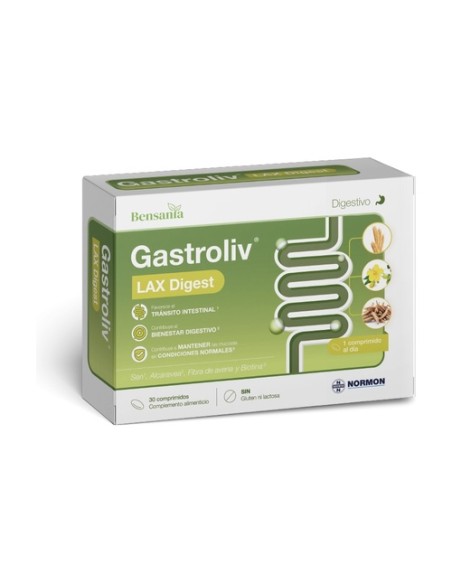 Gastroliv Lax Digest 30 comprimidos Bensania