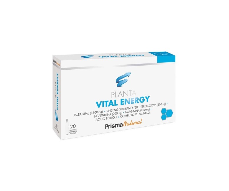 Plantavital Energy jalea real 20 ampollas de 10ml Prisma Natural