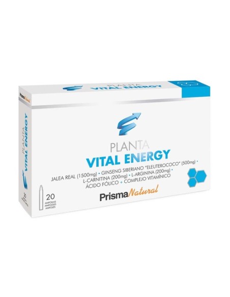 Plantavital Energy jalea real 20 ampollas de 10ml Prisma Natural