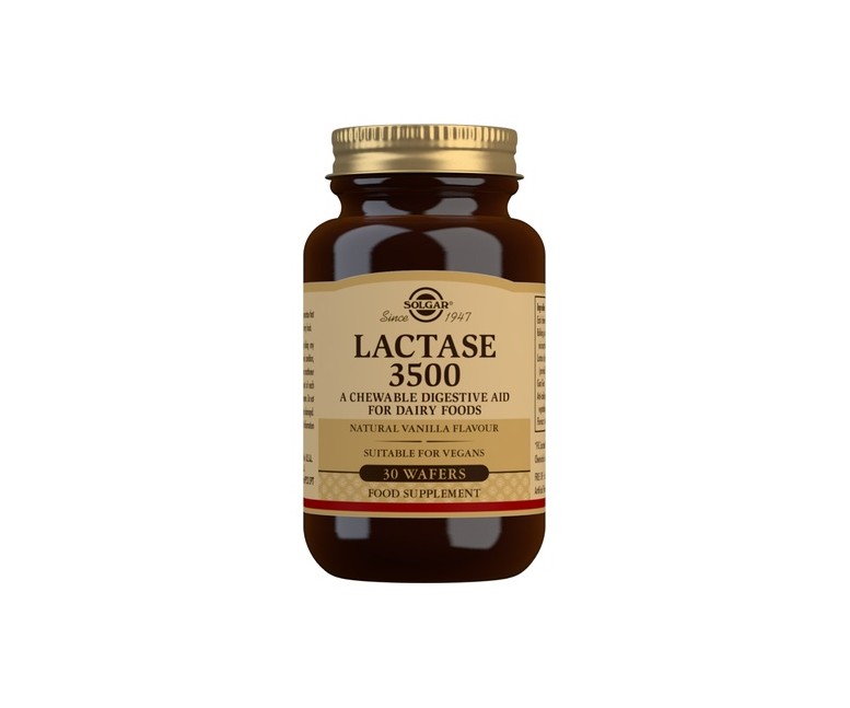 Lactasa 3500 30 comprimidos (Vainilla) Solgar