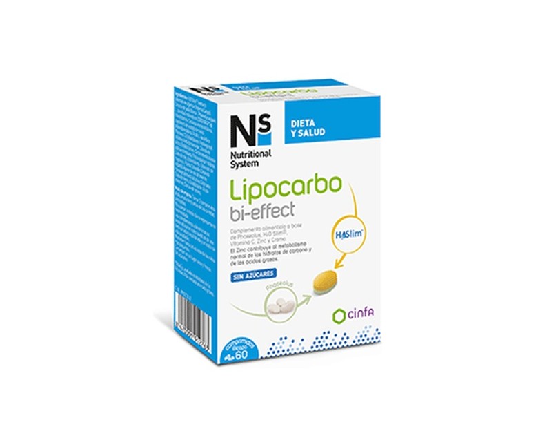 Lipocarbo bi-effect 60 comprimidos Nutritional System