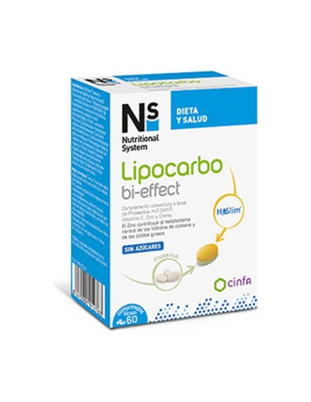 Lipocarbo bi-effect 60 comprimidos Nutritional System