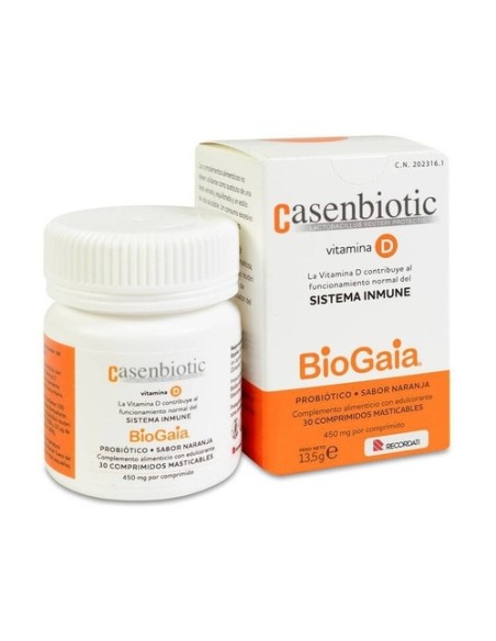 Casenbiotic con vitamina D 30 comprimidos masticables Casen Recordati