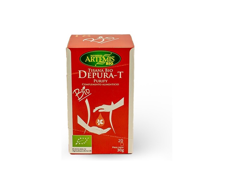 Infusión depura T depurativo y detox Bio 20 bolsitas infusoras Artemis