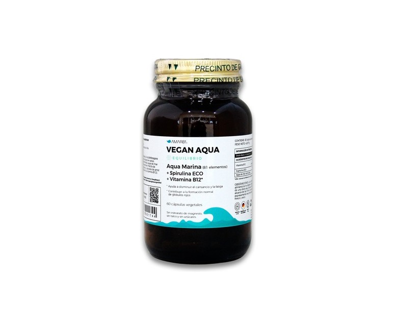 Vegan Aqua (equilibrio-energía) 60 cápsulas vegetales de 714.5 mg Amar81