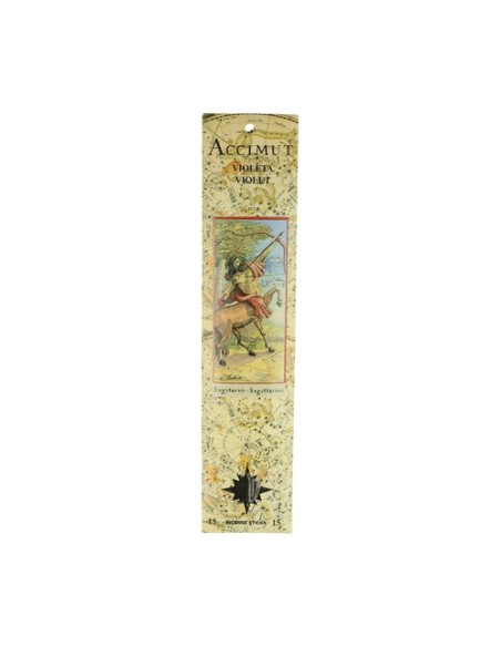 Stick Sagitario Violeta Accimut 15 unidades Radhe Shyam