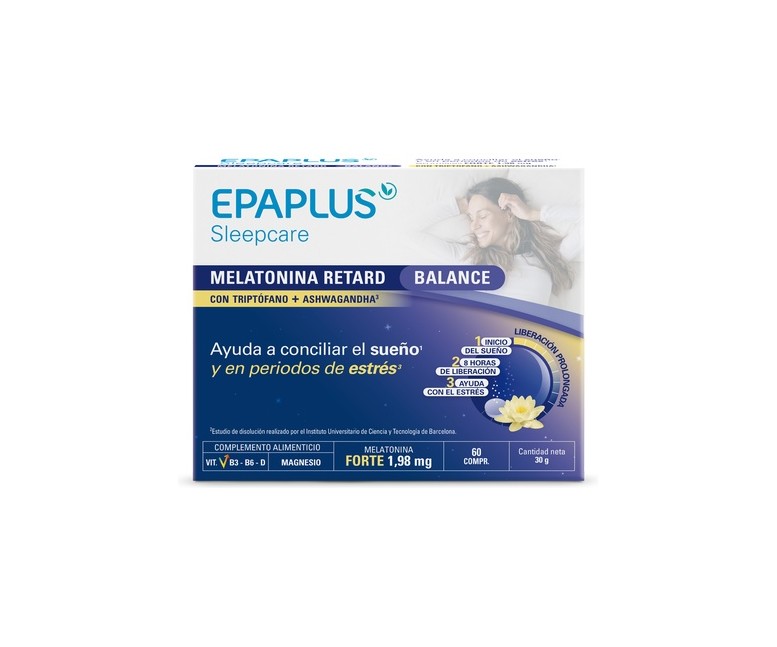 Melatonina Balance Retard 60 comprimidos Epaplus - Peróxidos Farmacéuticos