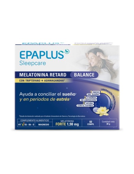Melatonina Balance Retard 60 comprimidos Epaplus - Peróxidos Farmacéuticos
