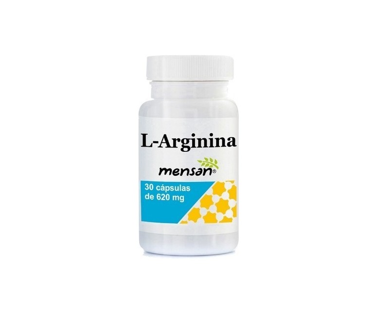 L-arginina apoyo muscular 30 cápsulas vegetales de 620mg Mensan