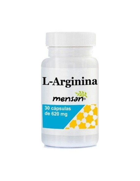 L-arginina apoyo muscular 30 cápsulas vegetales de 620mg Mensan