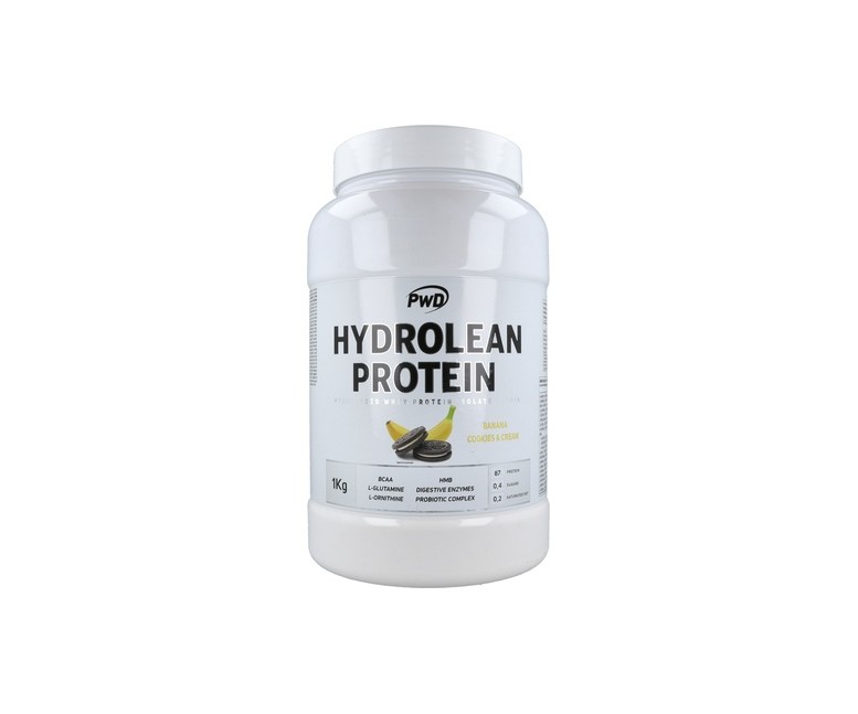 Hydrolean protein banana & cookies cream 1 kg de polvo Pwd