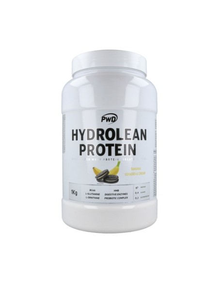 Hydrolean protein banana & cookies cream 1 kg de polvo Pwd