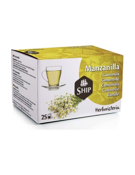Infusión de manzanilla 25 bolsitas infusoras ship