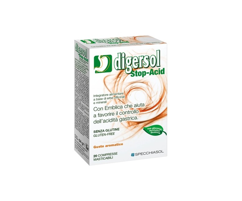 Digersol Stop-Acid 20 comprimidos Specchiasol