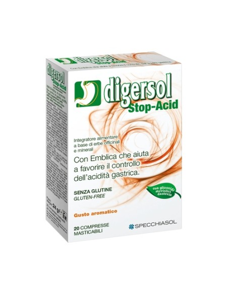 Digersol Stop-Acid 20 comprimidos Specchiasol