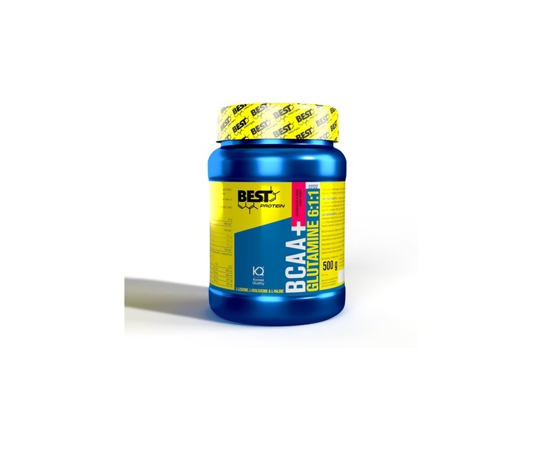 Recuperador muscular BCAA + Glutamina sandía 500 g de polvo (Sandía) Best Protein