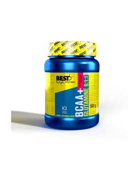 Recuperador muscular BCAA + Glutamina sandía 500 g de polvo (Sandía) Best Protein