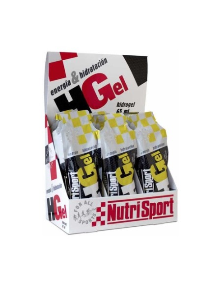 Hgel limon sin cafeína caja 18 unidades de 65g (Limón) Nutrisport