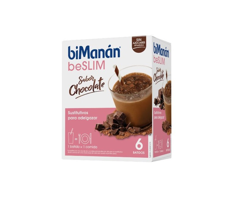 Batido Sustitutivo de Chocolate 6 sobres de 50g biManán