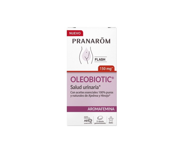 Aromafemina Oleobiotic® salud urinaria 15 cápsulas Pranarom