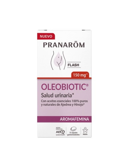 Aromafemina Oleobiotic® salud urinaria 15 cápsulas Pranarom
