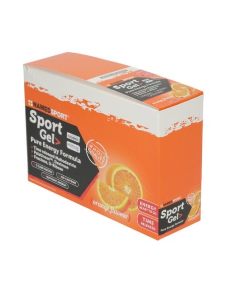Sport gel naranja 32 unidades de 25ml (Naranja) Named Sport