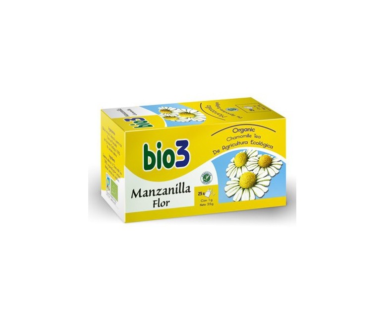 Bio 3 Manzanilla Flor Eco 25 bolsitas infusoras Bio3