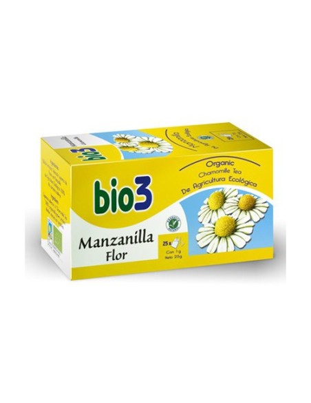 Bio 3 Manzanilla Flor Eco 25 bolsitas infusoras Bio3