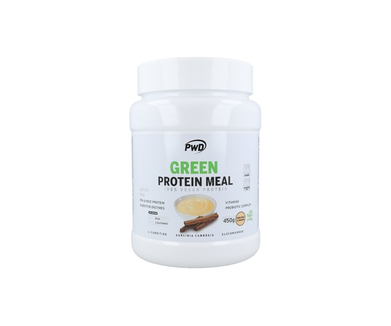 Green protein meal creme brule-cinnamon 450 g de polvo Pwd