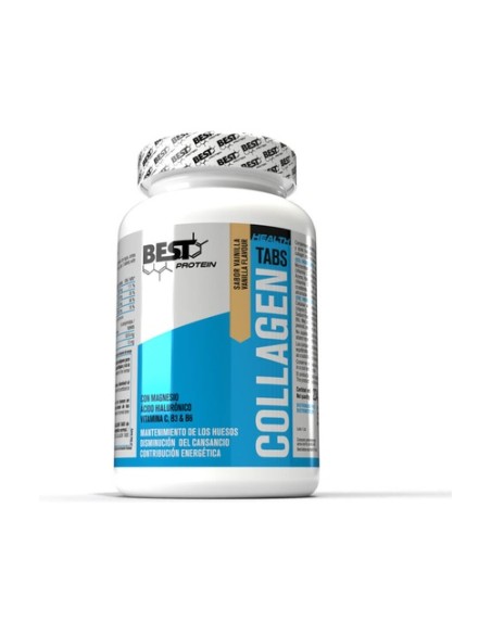 Colágeno collagen tabs vainilla 180 comprimidos de 1100 mg Best Protein