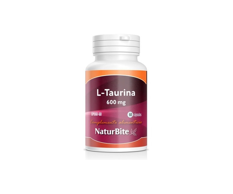L-Taurina 60 cápsulas de 600mg Naturbite