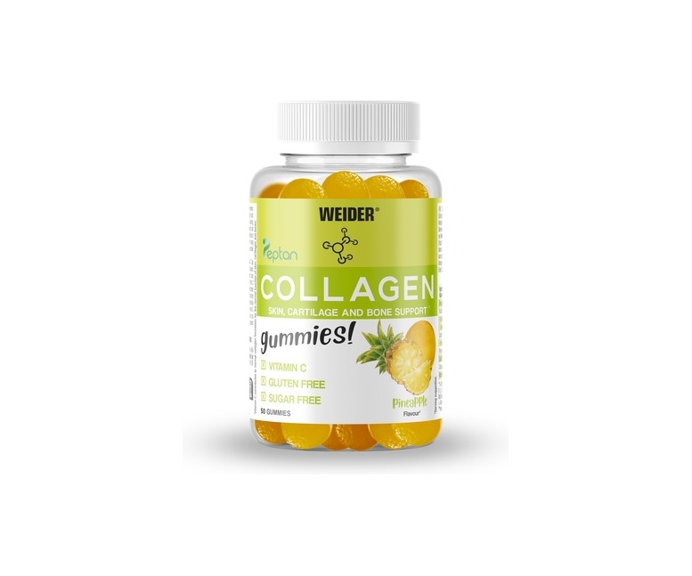 Gummies collagen colágeno 50 gominolas (Piña) Weider