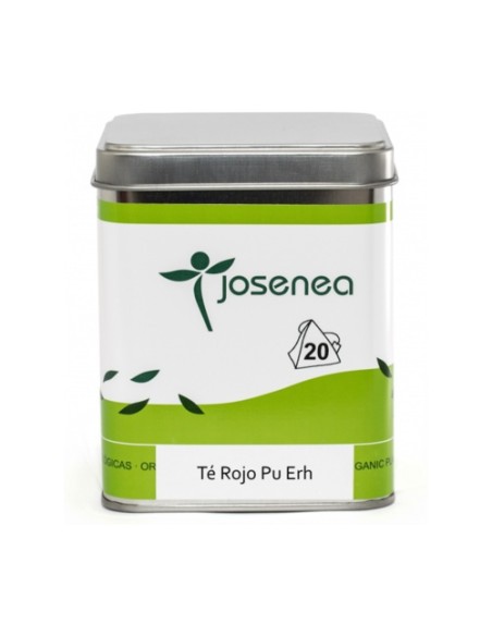 Té rojo pu erh lata 20 bolsitas infusoras Josenea