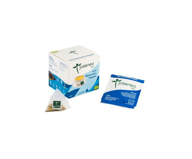 Anis Manzanilla Regaliz Bio 10 bolsitas infusoras Josenea