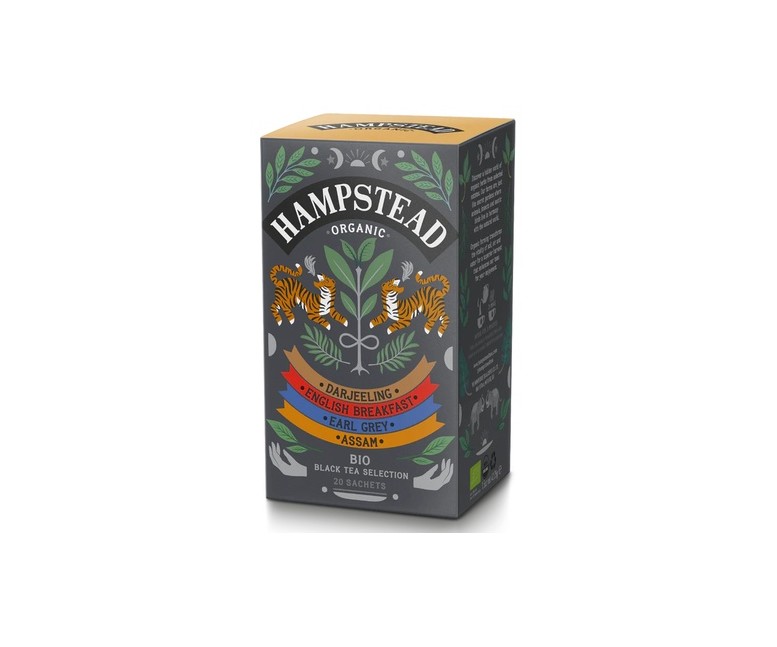 Pack selección té negro 20 bolsitas infusoras HAMPSTEAD