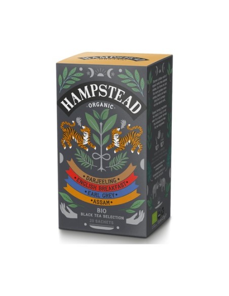 Pack selección té negro 20 bolsitas infusoras HAMPSTEAD
