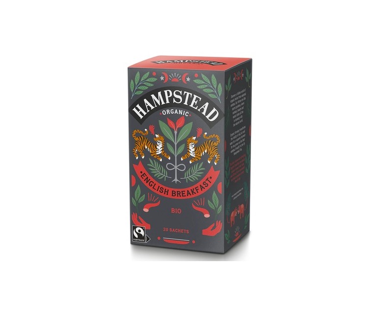 Té desayuno inglés 20 bolsitas infusoras HAMPSTEAD