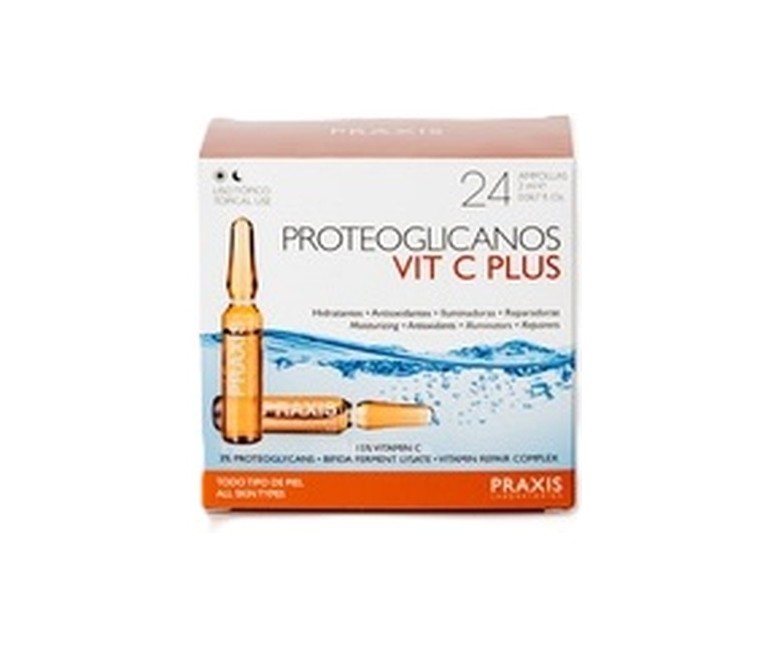 Proteoglicanos vitamina C plus 24 ampollas de 2ml Praxis