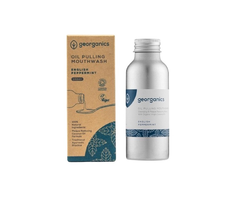 Enjuague bucal de aceite de menta inglesa 100 ml Georganics