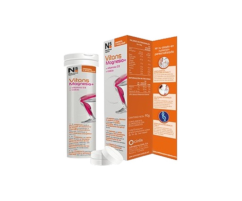 Vitans magnesio 15 tabletas efervescentes NS