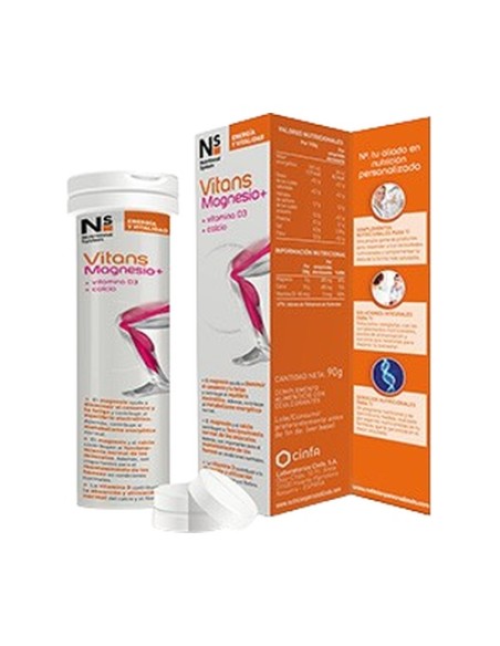 Vitans magnesio 15 tabletas efervescentes NS