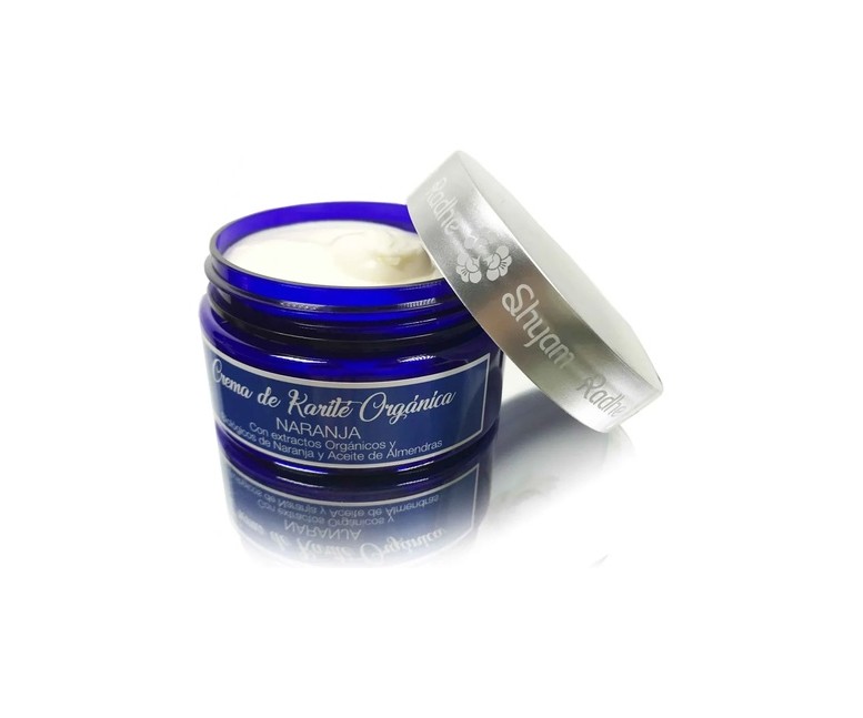 Crema orgánica de karité naranja 100 ml de crema Radhe Shyam
