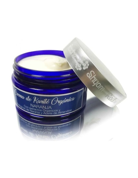 Crema orgánica de karité naranja 100 ml de crema Radhe Shyam