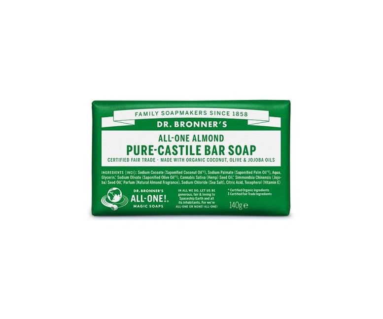 Jabon En Pastilla Almendras 140 g Dr. Bronners