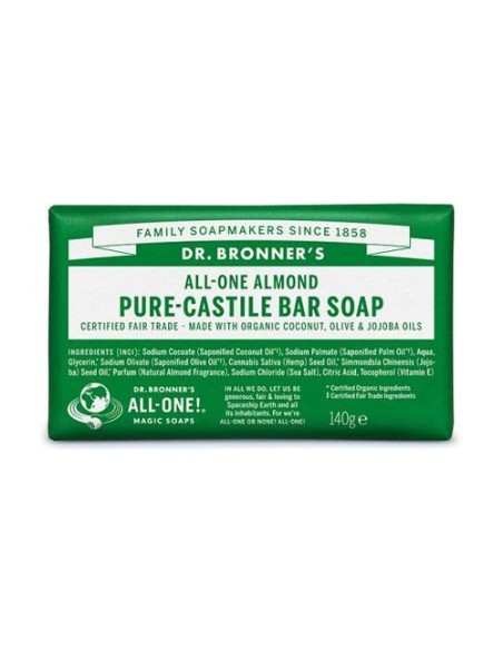 Jabon En Pastilla Almendras 140 g Dr. Bronners