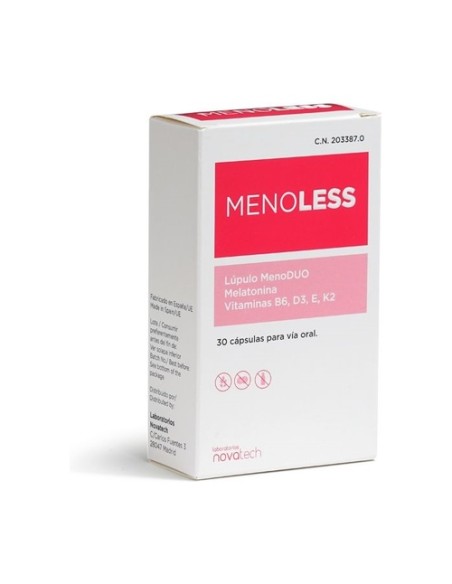 Menoless apoyo en la menopausia 30 cápsulas Novatech