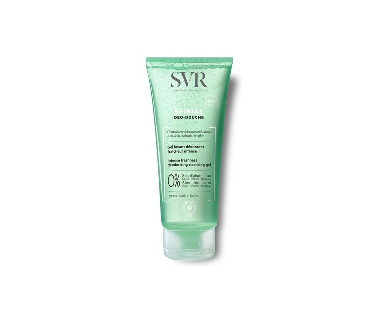 Spirial Deso-Douche Gel Limpiador Desodorizante Frescor Intenso 200 ml de gel SVR