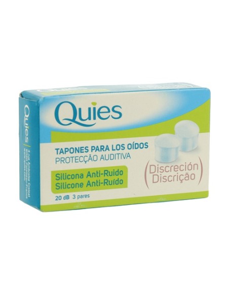 Tapón para los oídos antiruido 6 unidades Quies