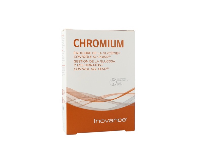 Chromium equilibrio de la glucosa e hidratos 60 comprimidos de 195mg Inovance